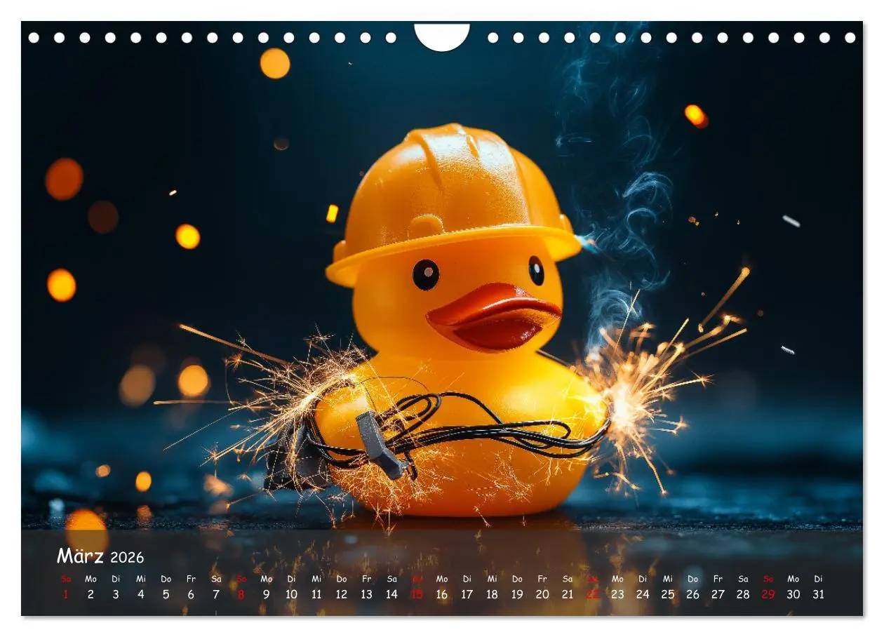 Bild: 9783457312353 | Badeenten Kalender - Quietscheenten in der Berufswelt (Wandkalender...