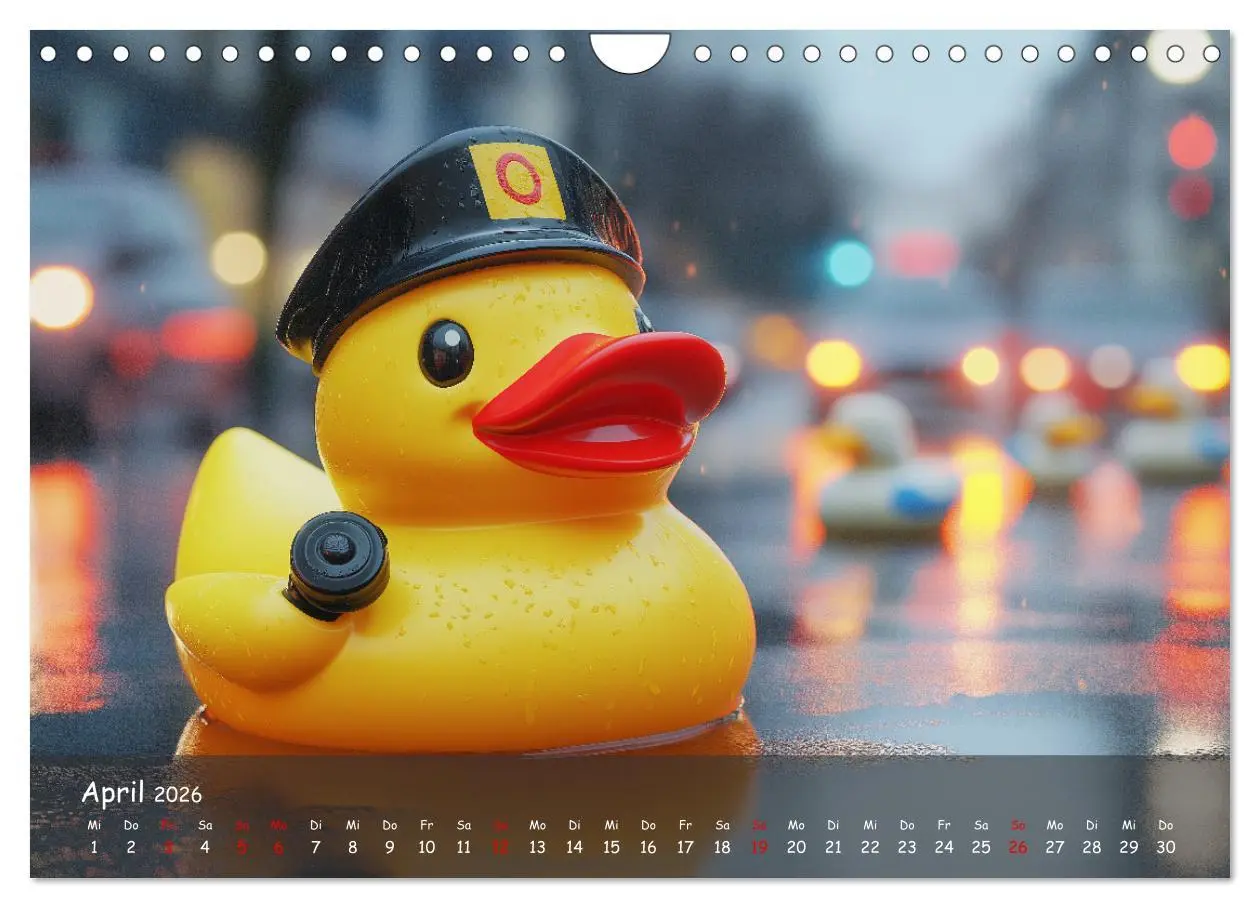 Bild: 9783457312353 | Badeenten Kalender - Quietscheenten in der Berufswelt (Wandkalender...