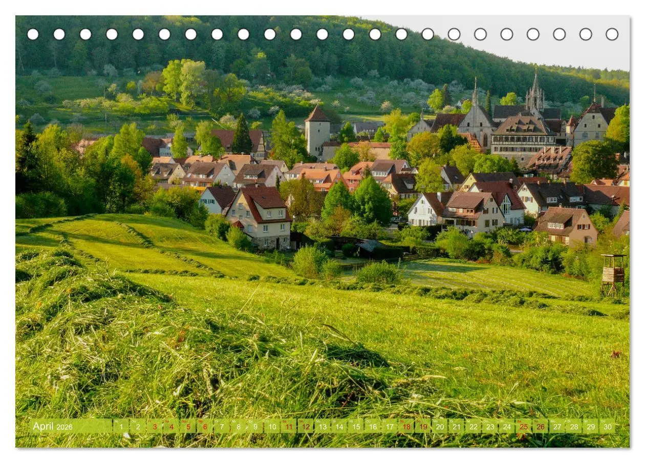 Bild: 9783457792353 | Lieblingsplätze in und um Tübingen (Tischkalender 2026 DIN A5...