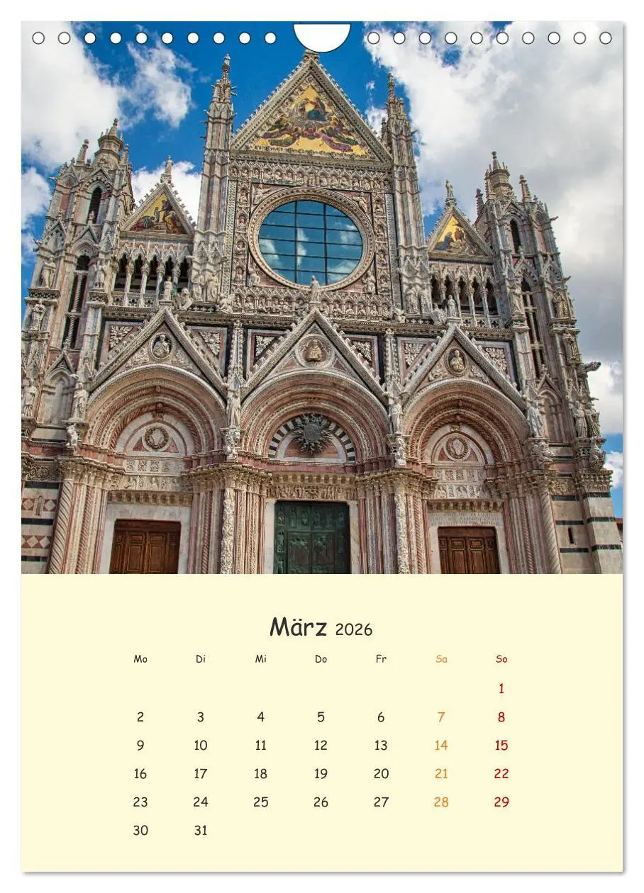Bild: 9783516332353 | Siena - Impressionen (Wandkalender 2026 DIN A4 hoch), CALVENDO...