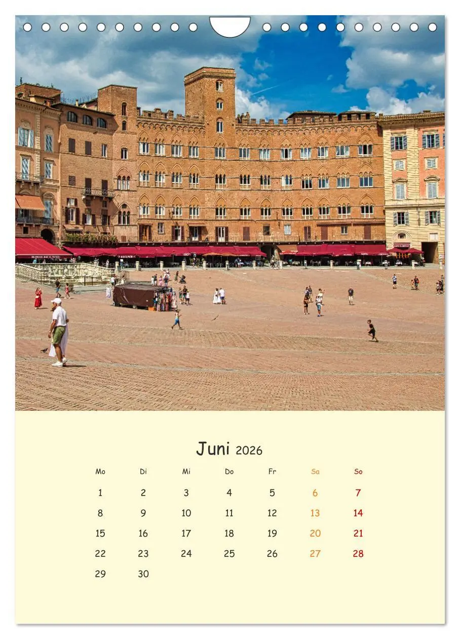 Bild: 9783516332353 | Siena - Impressionen (Wandkalender 2026 DIN A4 hoch), CALVENDO...