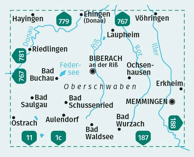 Bild: 9783991542353 | KOMPASS Wanderkarte 782 Oberschwaben Nord 1:50.000 | (Land-)Karte