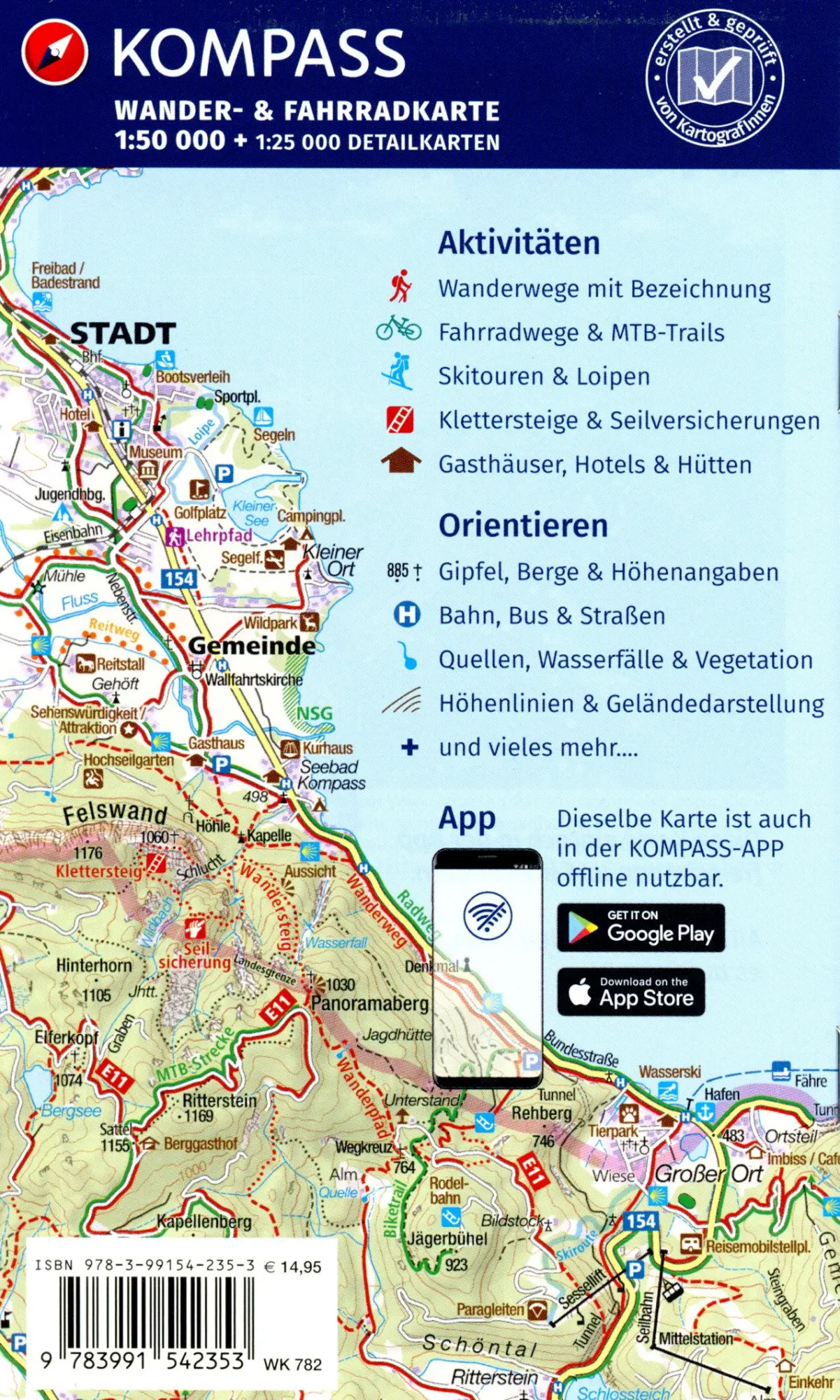 Bild: 9783991542353 | KOMPASS Wanderkarte 782 Oberschwaben Nord 1:50.000 | (Land-)Karte