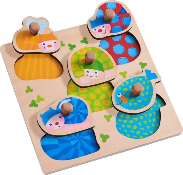 Cover: 4010168242453 | Greifpuzzle Bunte Tiere (Kinderpuzzle) | Spiel | Eingeschweißt | 2018