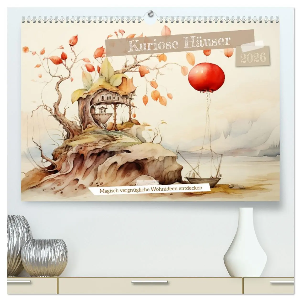 Cover: 9783457472453 | Kuriose Häuser (hochwertiger Premium Wandkalender 2026 DIN A2...