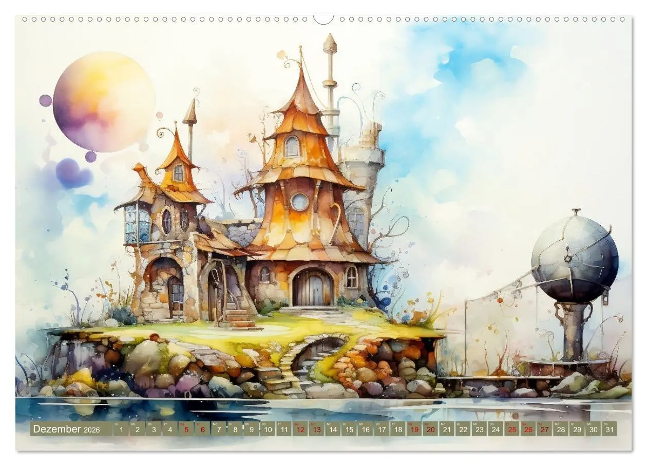 Bild: 9783457472453 | Kuriose Häuser (hochwertiger Premium Wandkalender 2026 DIN A2...
