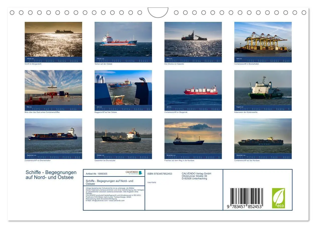 Bild: 9783457852453 | Schiffe - Begegnungen auf Nord- und Ostsee (Wandkalender 2026 DIN...
