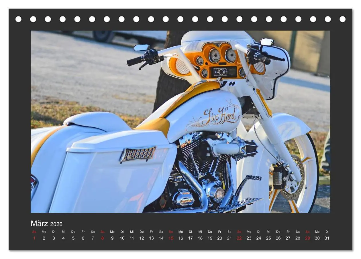 Bild: 9783516182453 | BEST OF HARLEY-DAVIDSON BAGGER-STYLE (Tischkalender 2026 DIN A5...