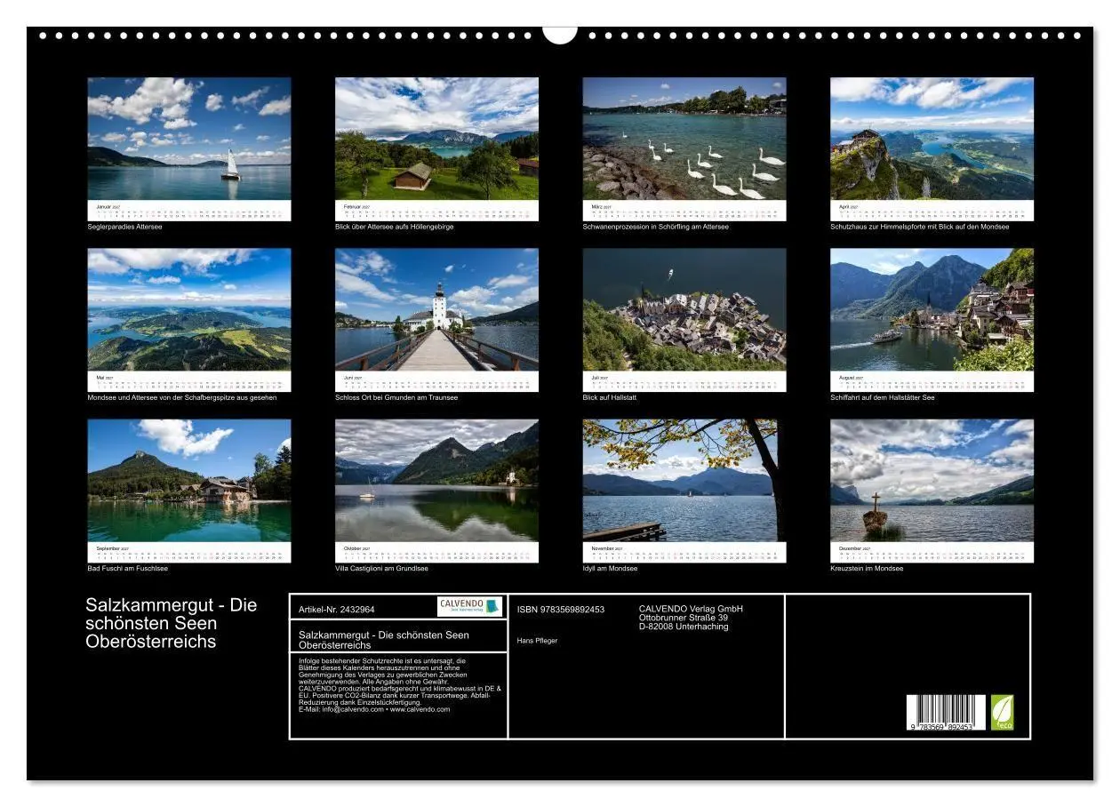 Bild: 9783569892453 | Salzkammergut - Die schönsten Seen Oberösterreichs (Wandkalender...