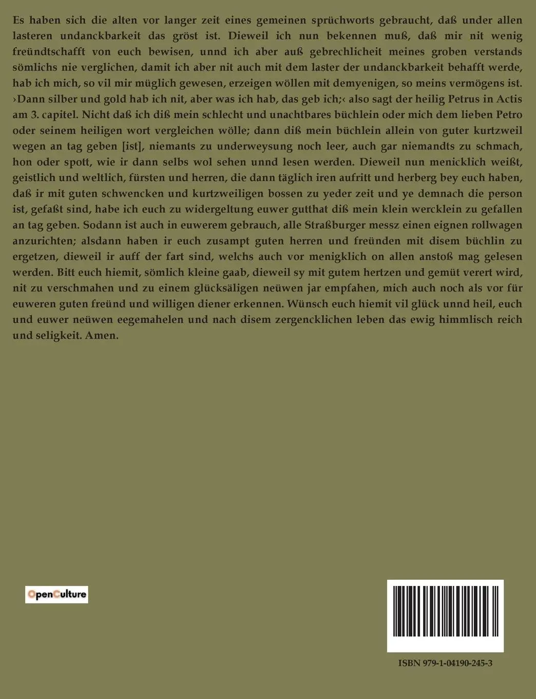 Rückseite: 9791041902453 | Das Rollwagenbüchlein | Georg Wickram | Taschenbuch | 124 S. | Deutsch