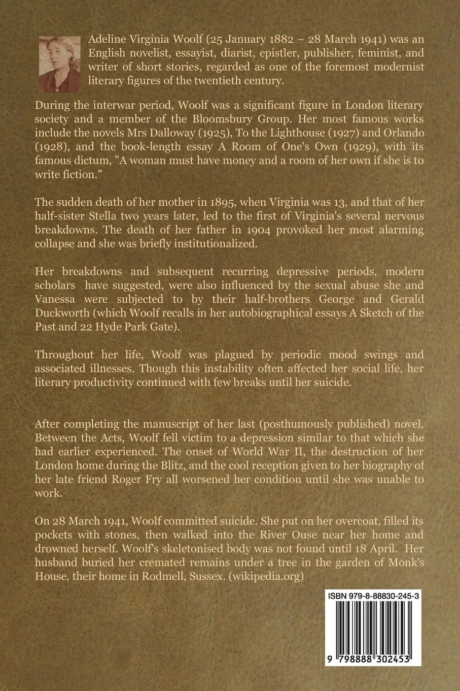 Rückseite: 9798888302453 | To the Lighthouse | Virginia Woolf | Taschenbuch | Englisch | 2023
