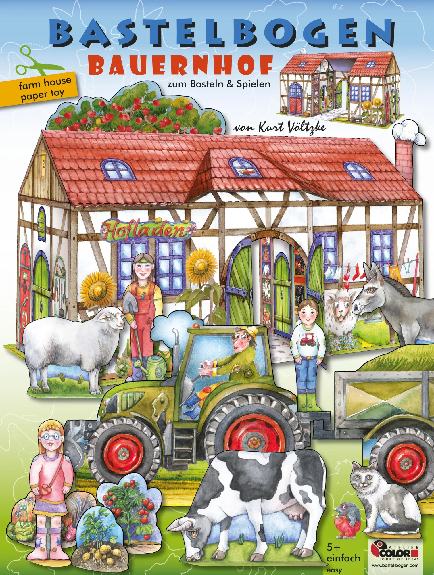 Cover: 4280000272553 | Bauernhof Bastelbogen | ATELIER COLOR | Deutsch | 2021 | Atelier Color