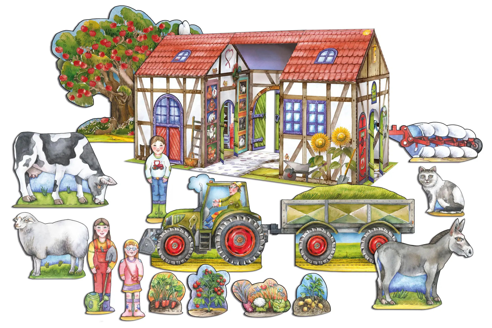 Bild: 4280000272553 | Bauernhof Bastelbogen | ATELIER COLOR | Deutsch | 2021 | Atelier Color