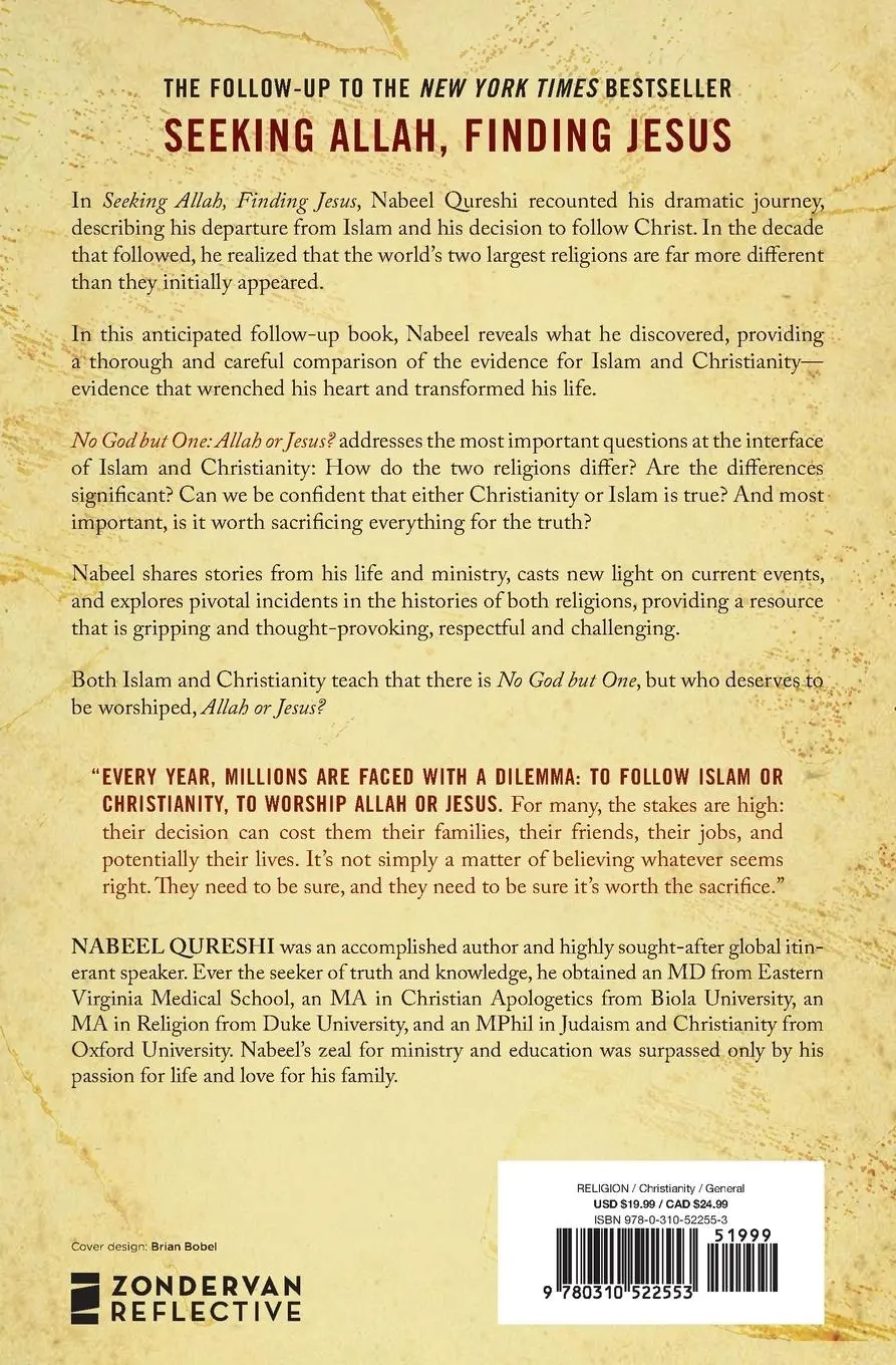 Rückseite: 9780310522553 | No God But One: Allah or Jesus? | Nabeel Qureshi | Taschenbuch | 2016