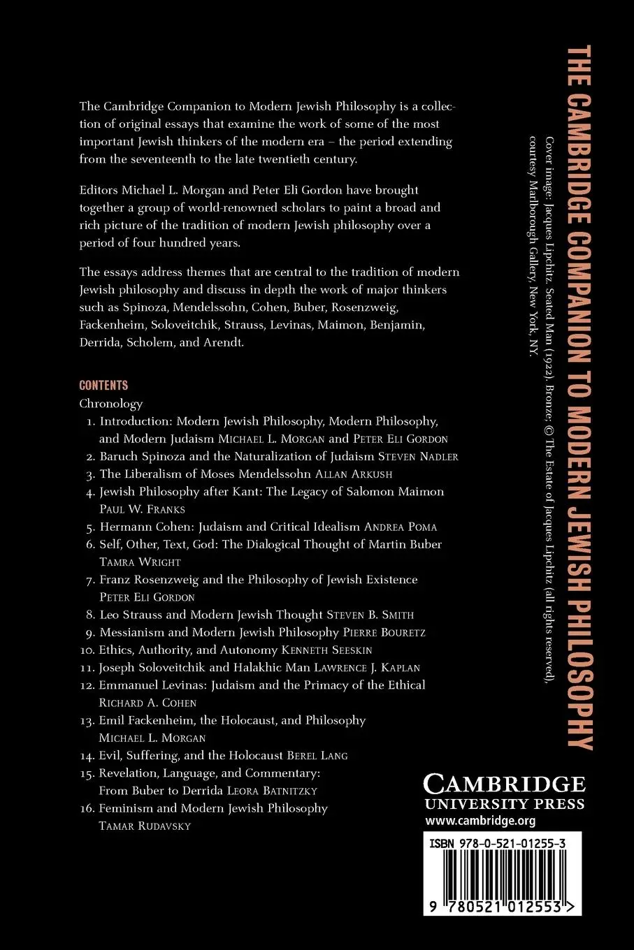 Rückseite: 9780521012553 | The Cambridge Companion to Modern Jewish Philosophy | Morgan (u. a.)
