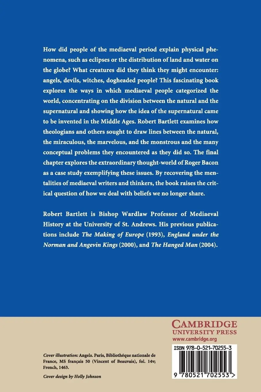 Rückseite: 9780521702553 | The Natural and the Supernatural in the Middle Ages | Robert Bartlett