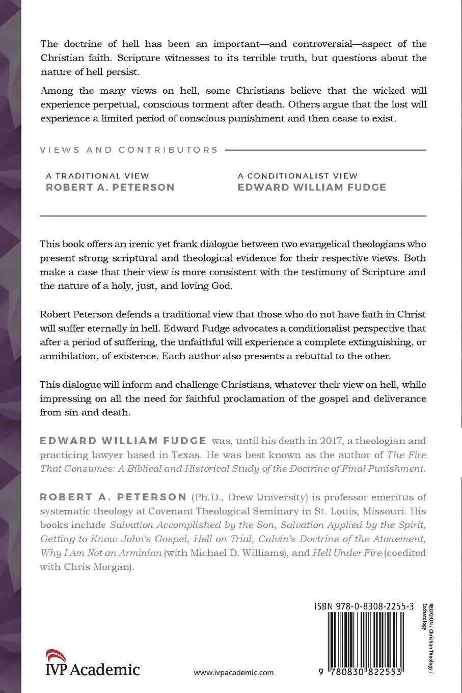 Rückseite: 9780830822553 | Two Views of Hell | A Biblical &amp; Theological Dialogue | Fudge (u. a.)