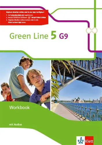 Cover: 9783128542553 | Green Line 5 (G9) Workbook mit Audios. Klasse 9 | Harper | Bundle