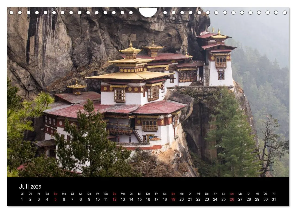 Bild: 9783516172553 | Bhutan 2026 - Land des Donnerdrachens (Wandkalender 2026 DIN A4...