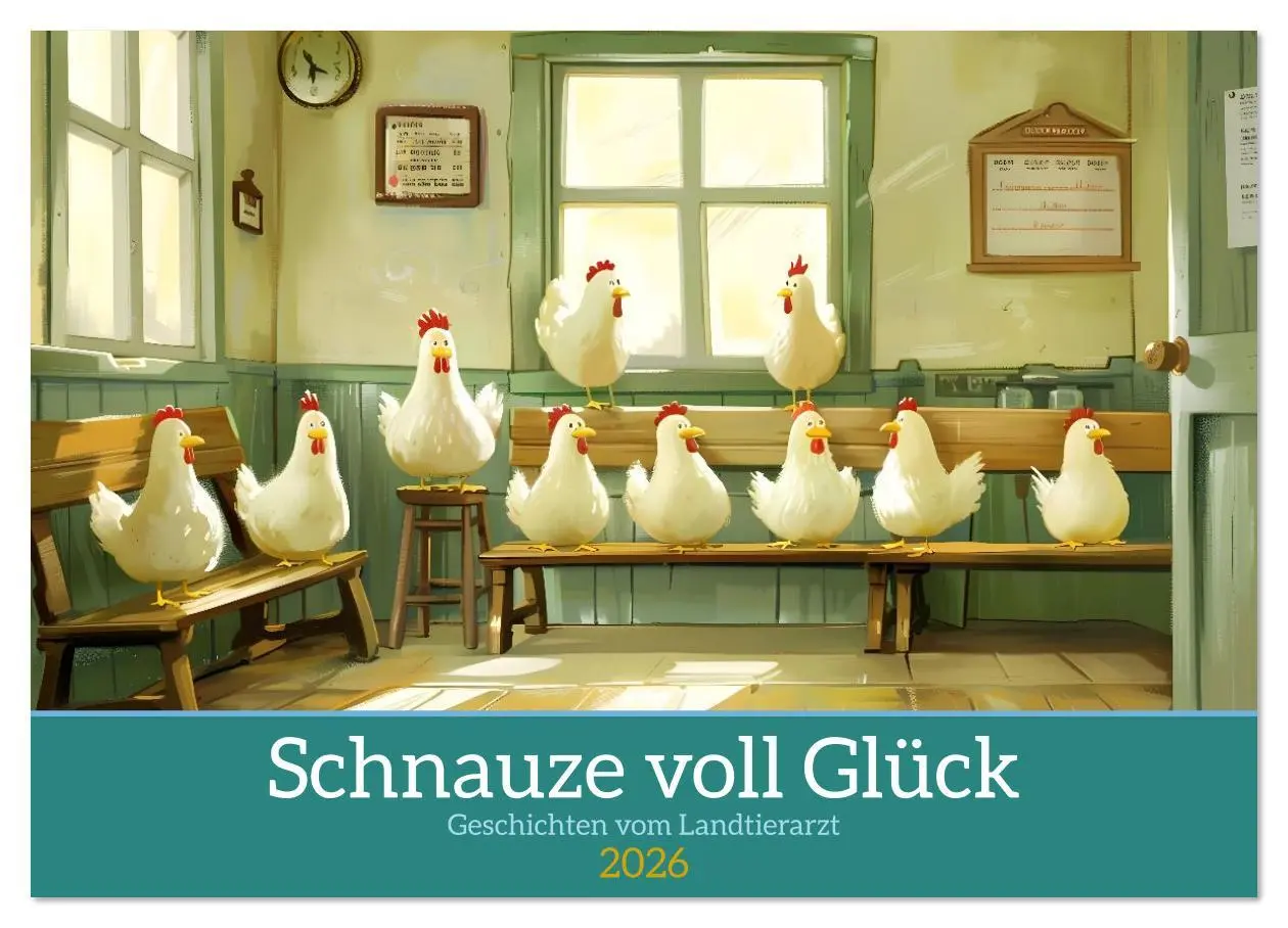 Cover: 9783516622553 | Schnauze voll Glück (Wandkalender 2026 DIN A3 quer), CALVENDO...