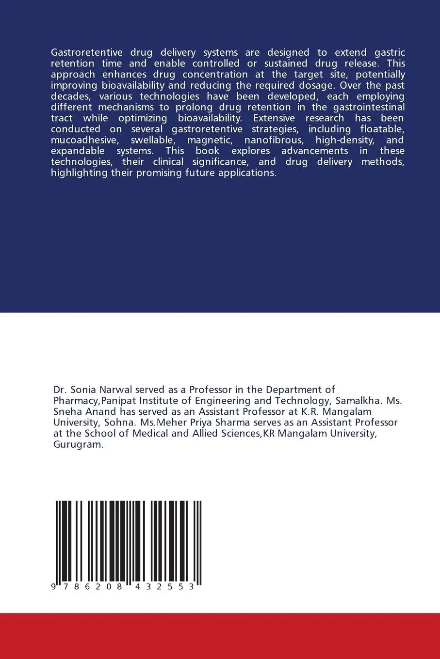 Rückseite: 9786208432553 | Current and Future Potential of Gastroretentive Drug Delivery System