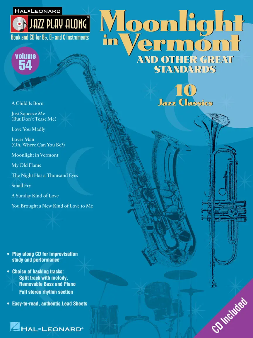 Cover: 73999542653 | Moonlight in Vermont &amp; Other Great Standards | Jazz Play Along | 2006