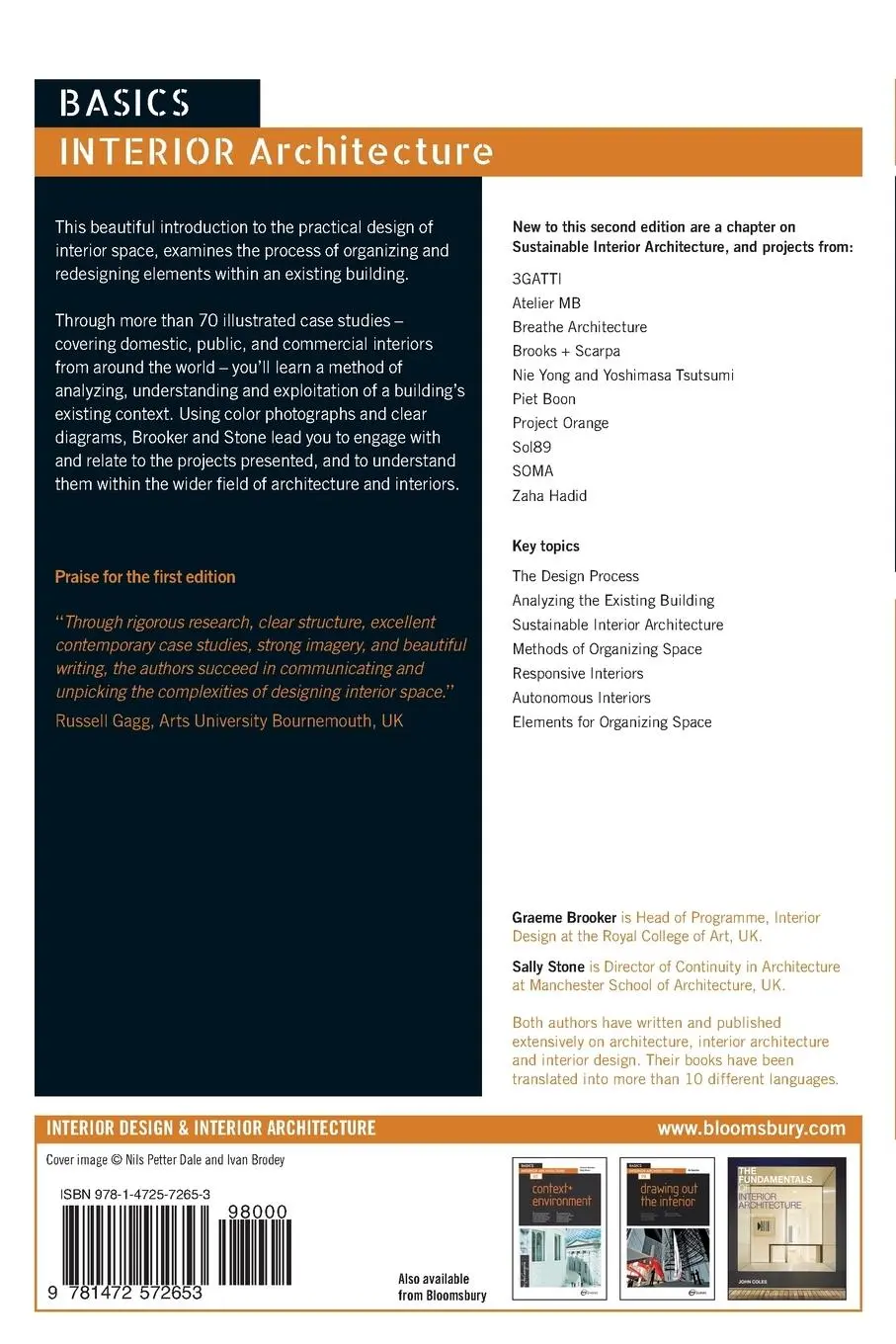 Rückseite: 9781472572653 | Form and Structure in Interior Architecture | Graeme Brooker (u. a.)