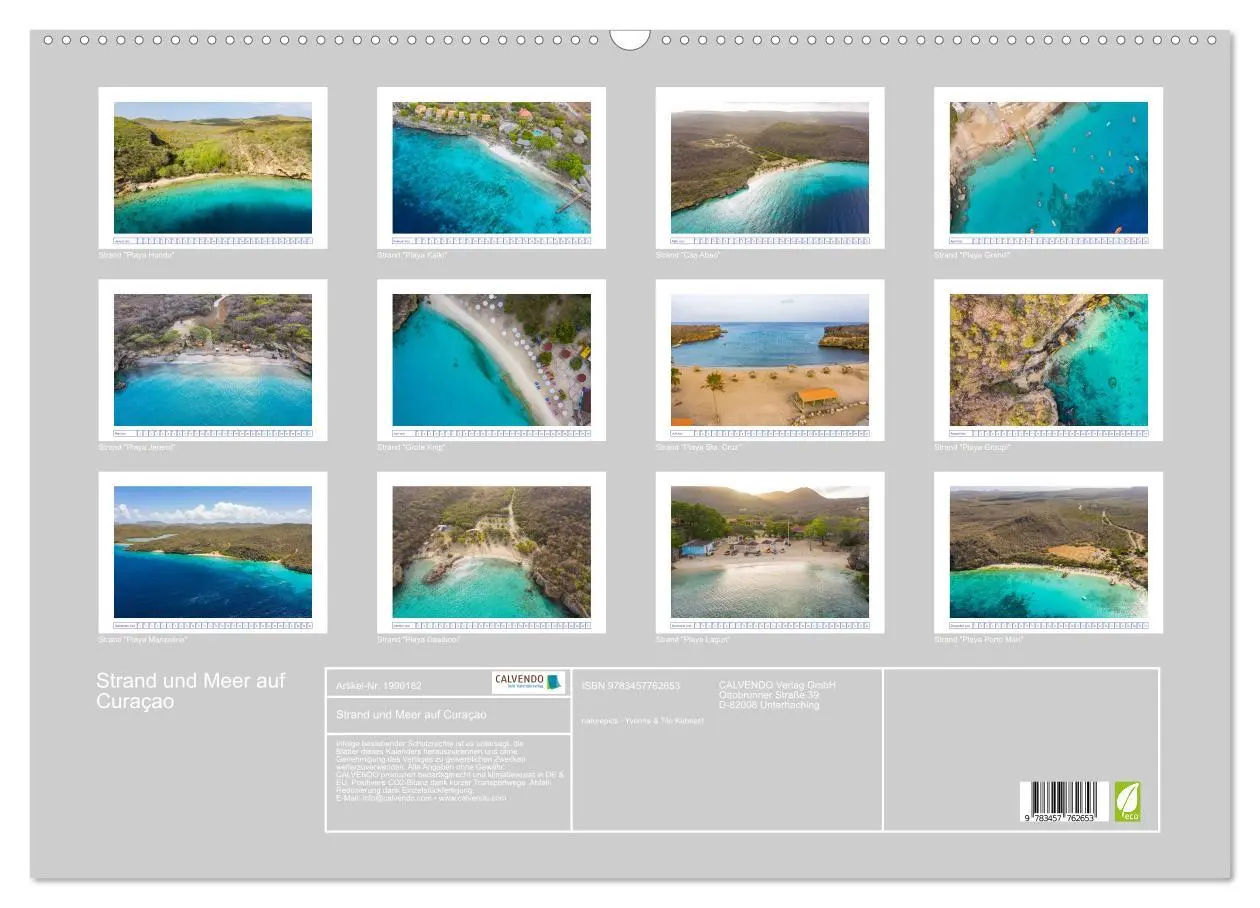 Bild: 9783457762653 | Strand und Meer auf Curaçao (Wandkalender 2026 DIN A2 quer),...