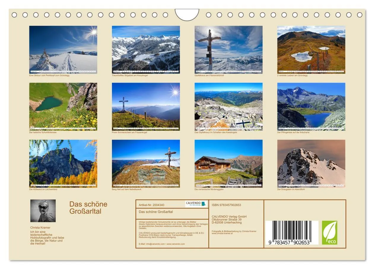 Bild: 9783457902653 | Das schöne Großarltal (Wandkalender 2026 DIN A4 quer), CALVENDO...