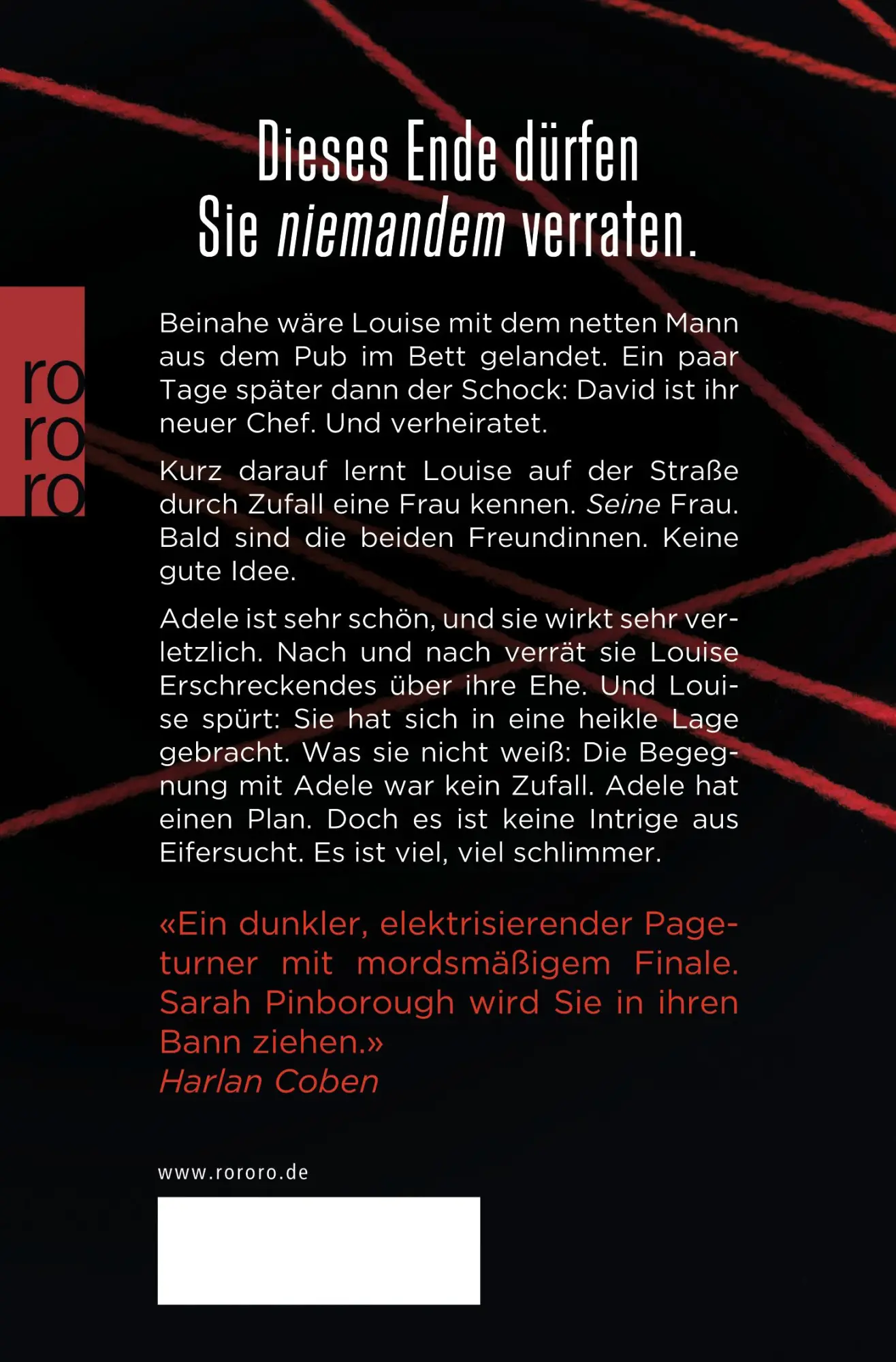Rückseite: 9783499272653 | Sie weiß von dir | Sarah Pinborough | Taschenbuch | 448 S. | Deutsch