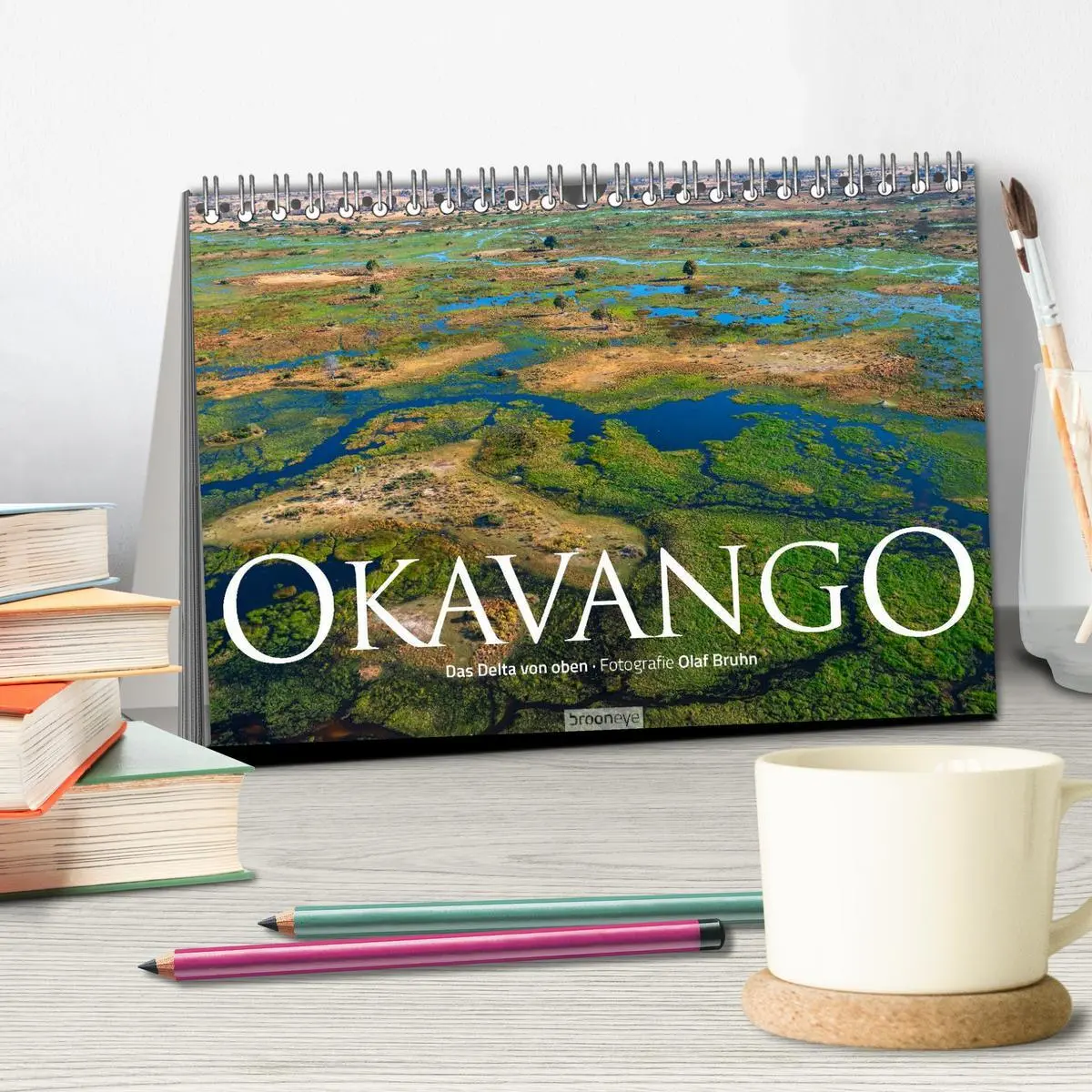 Bild: 9783516092653 | Okavango - Das Delta von oben (Tischkalender 2026 DIN A5 quer),...