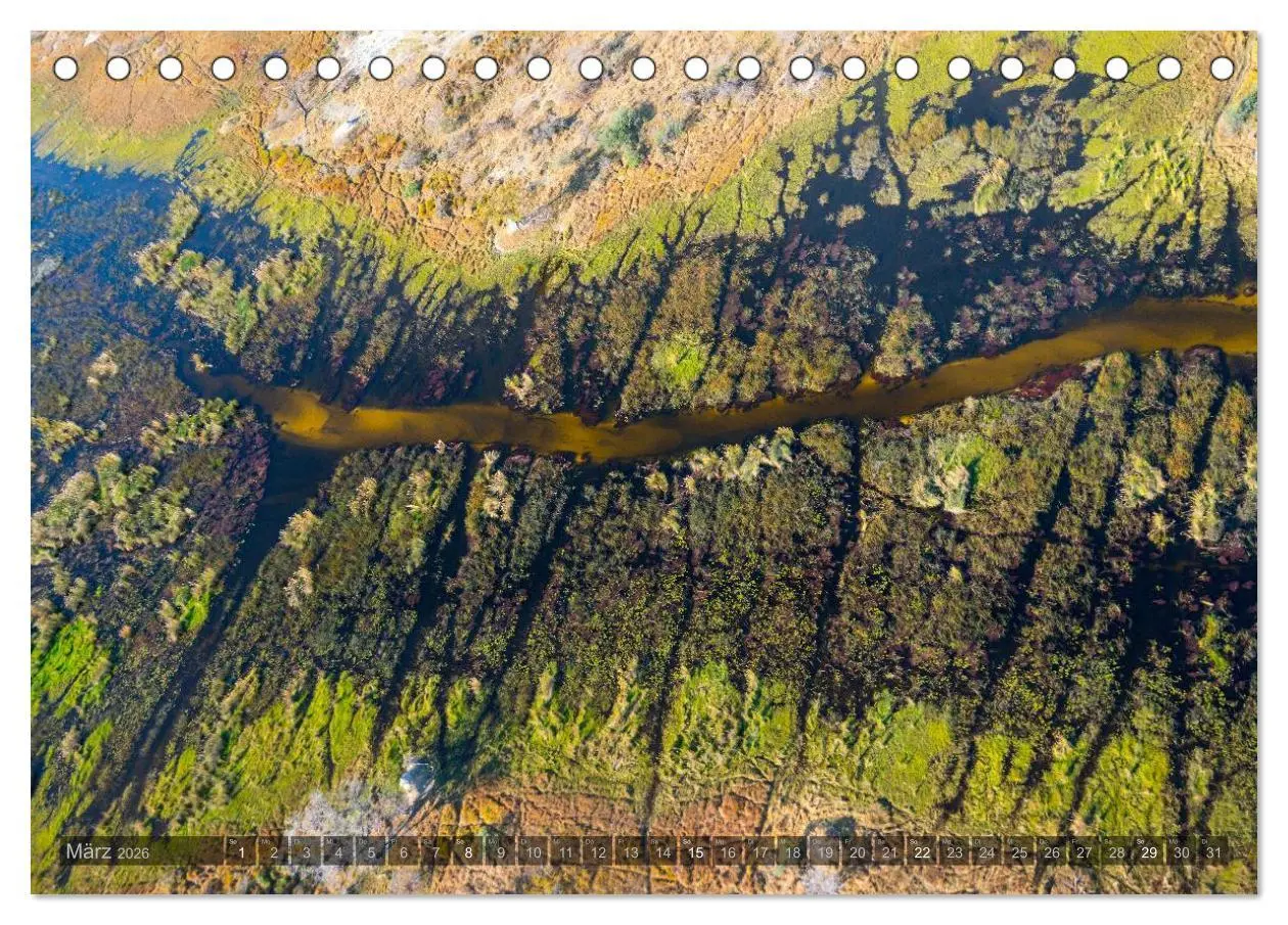 Bild: 9783516092653 | Okavango - Das Delta von oben (Tischkalender 2026 DIN A5 quer),...