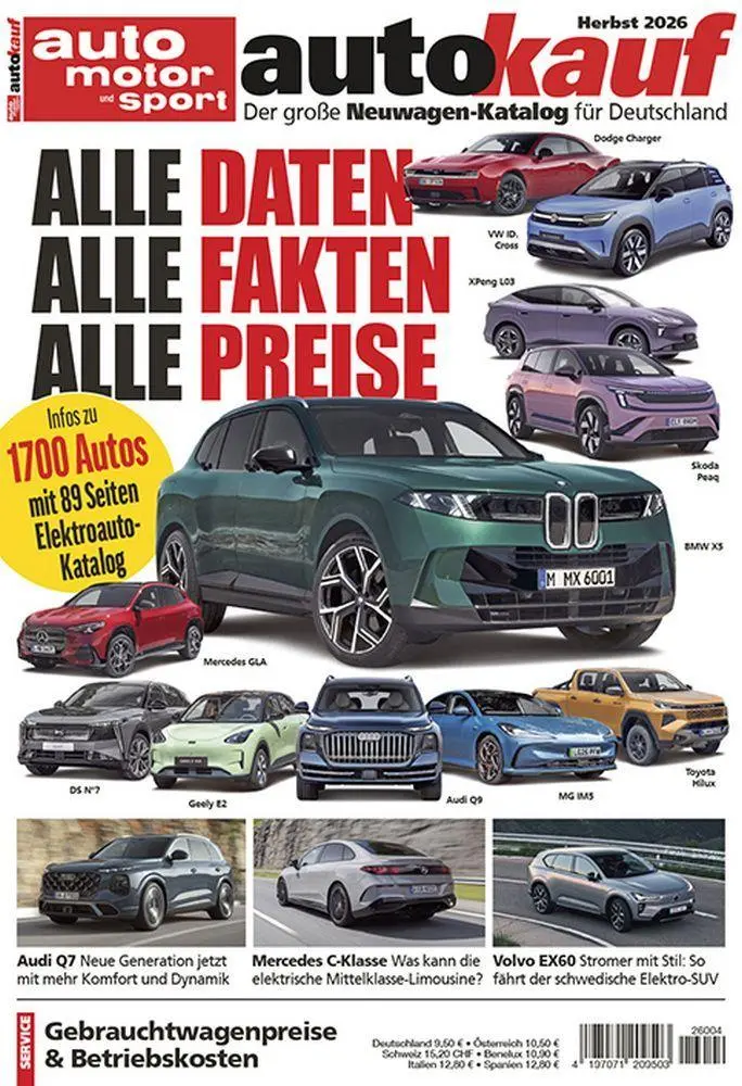 Cover: 9783613322653 | autokauf 04/2026 Herbst | Der große Neuwagen-Katalog für Deutschland