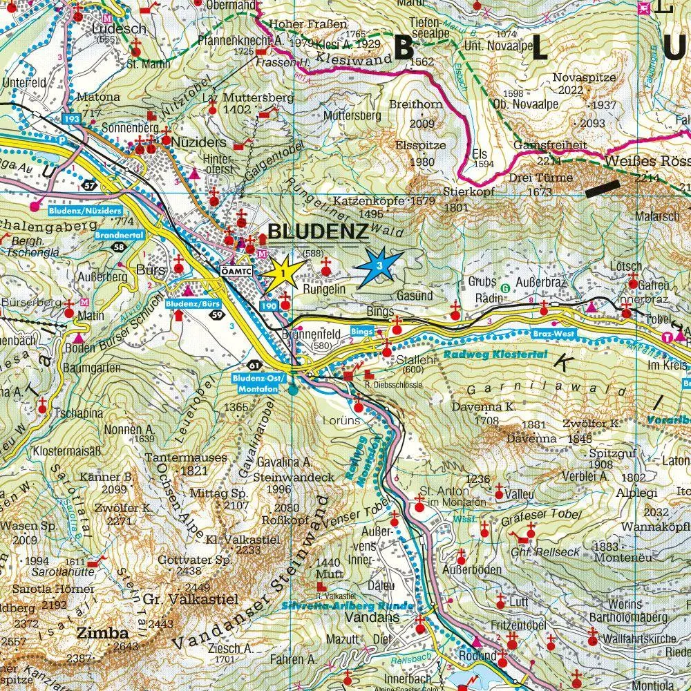Bild: 9783707922653 | freytag &amp; berndt Straßenkarte Vorarlberg 1:100.000 | Freytag &amp; Berndt