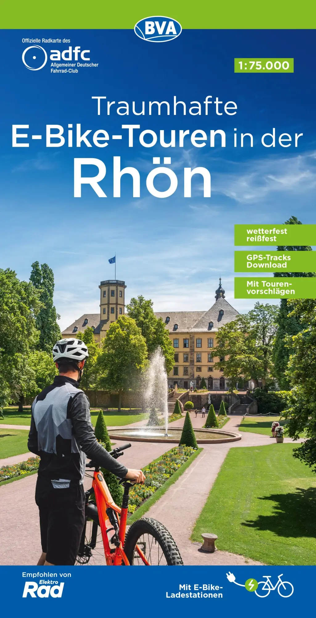 Cover: 9783969902653 | ADFC-Regionalkarte Traumhafte E-Bike-Touren in der Rhön, 1:75.000,...