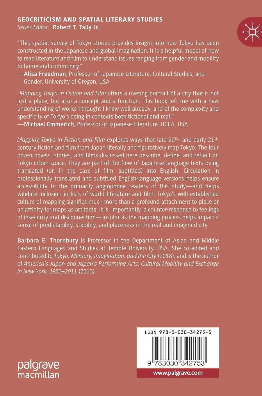 Rückseite: 9783030342753 | Mapping Tokyo in Fiction and Film | Barbara E. Thornbury | Buch | xix