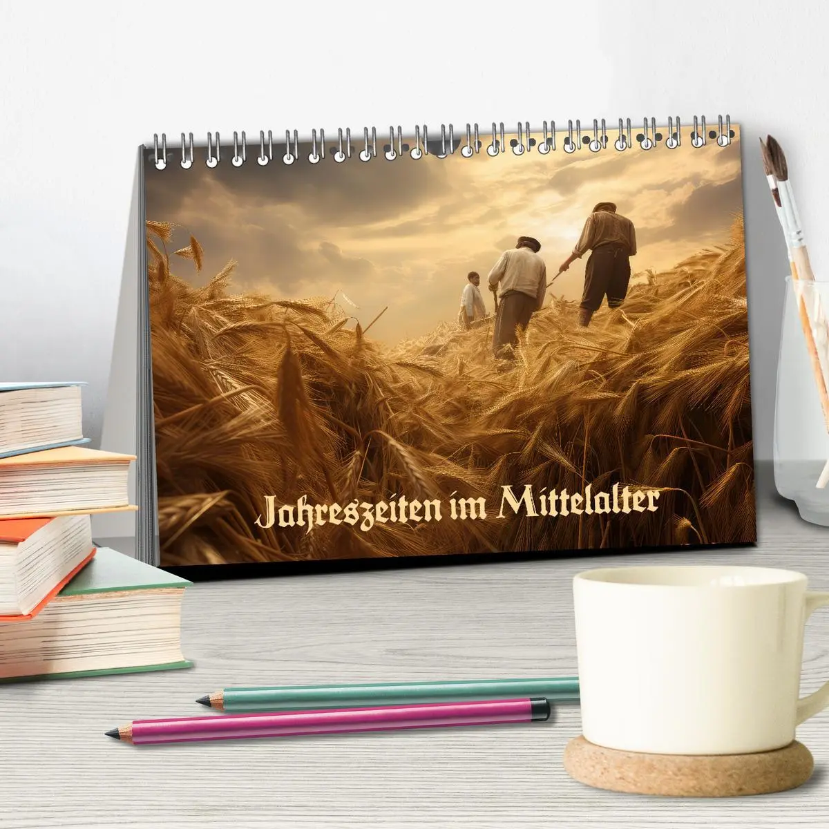 Bild: 9783457512753 | Jahreszeiten im Mittelalter (Tischkalender 2026 DIN A5 quer),...