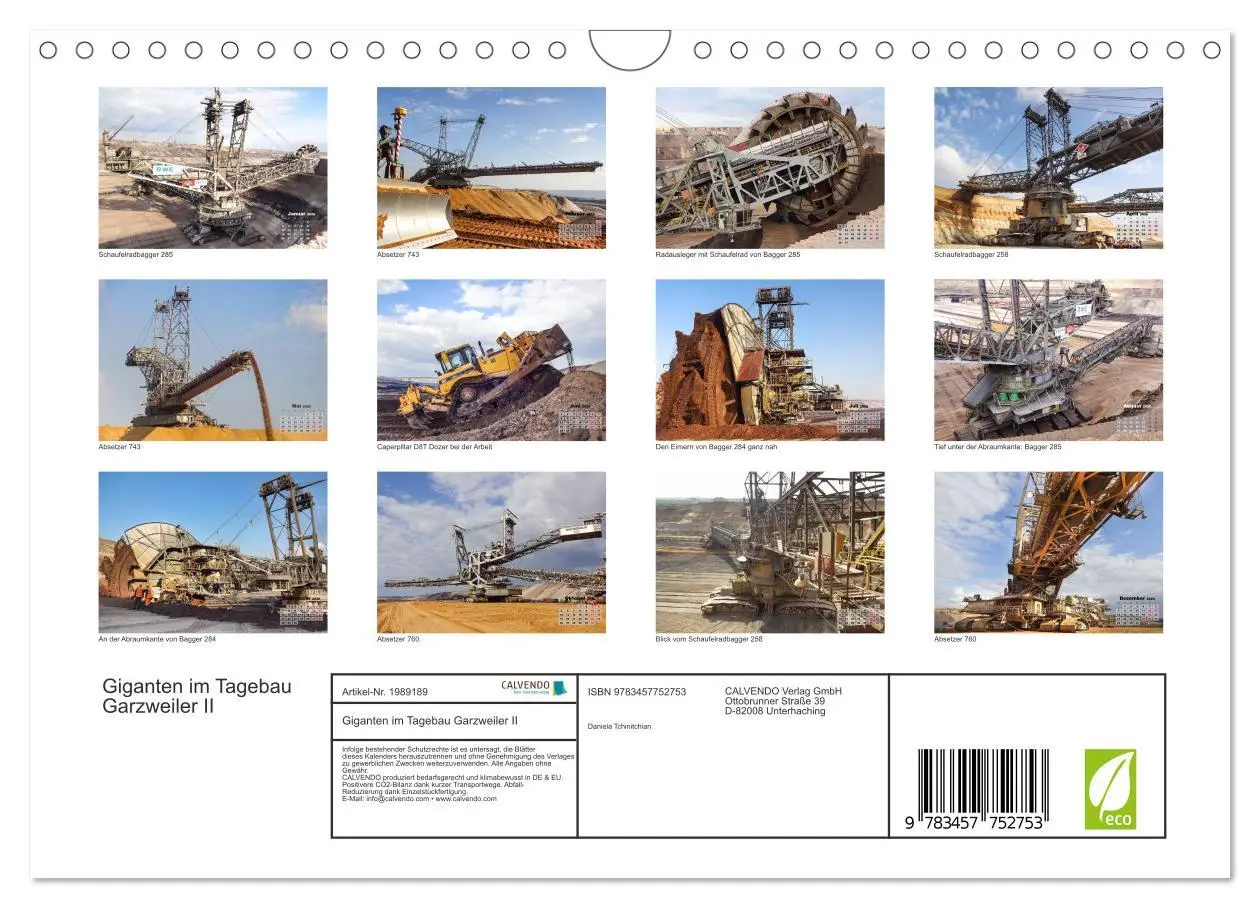 Bild: 9783457752753 | Giganten im Tagebau Garzweiler II (Wandkalender 2026 DIN A4 quer),...