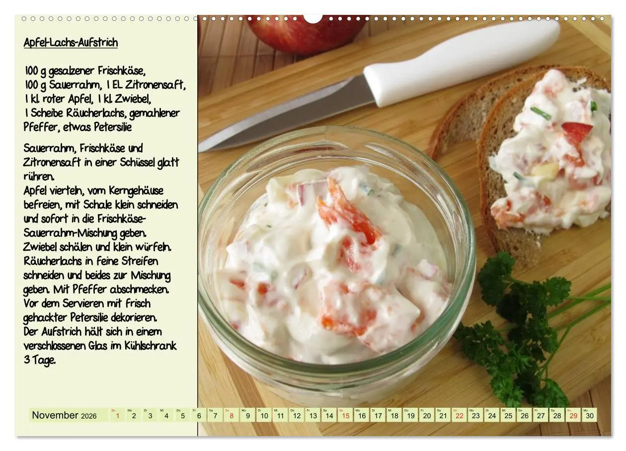 Bild: 9783516222753 | Leckere Aufstriche - Ein Kalender mit Rezepten (hochwertiger...