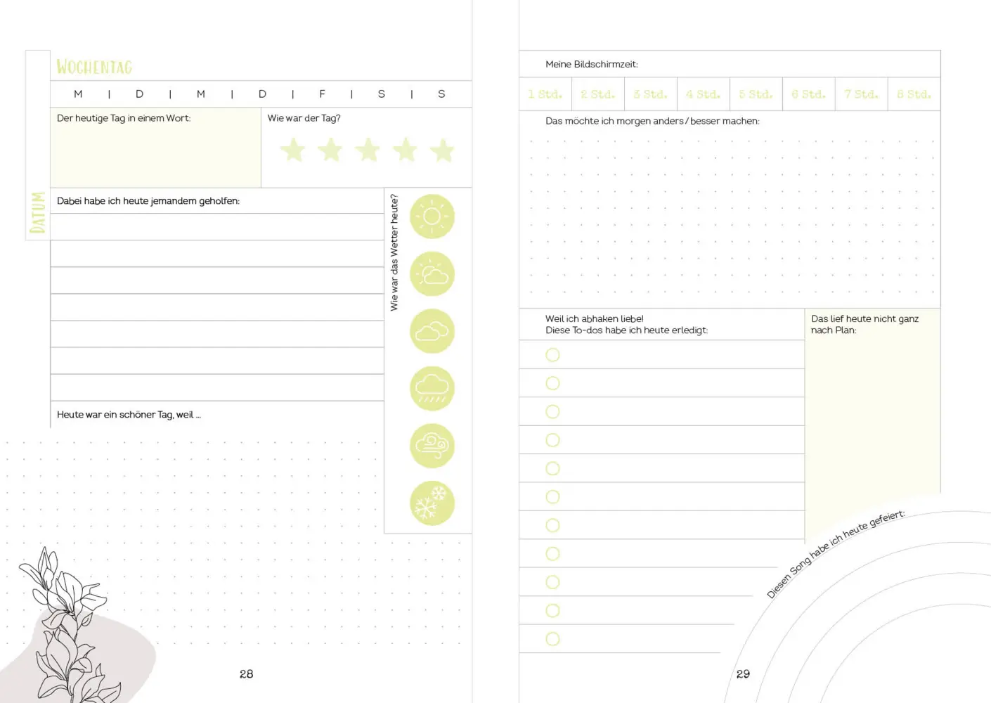 Bild: 9783745912753 | Happy me - Meine 10-Wochen-Tagebuch-Challenge mit Social-Media-Star...
