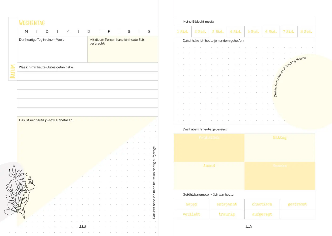 Bild: 9783745912753 | Happy me - Meine 10-Wochen-Tagebuch-Challenge mit Social-Media-Star...