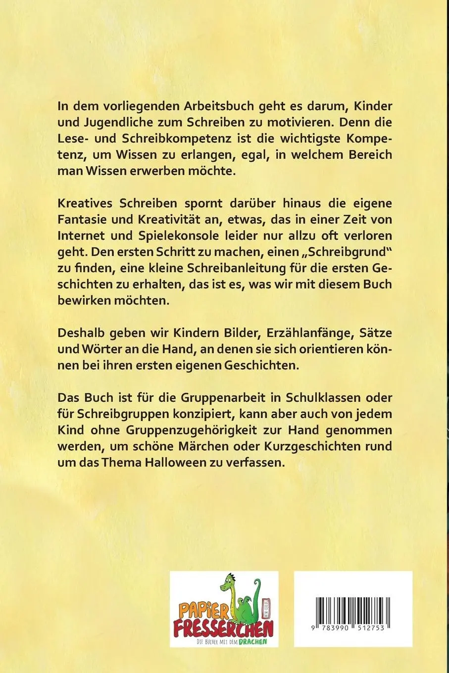 Rückseite: 9783990512753 | Kreatives Schreiben für Kinder: Halloween | Nanja Holland | Buch