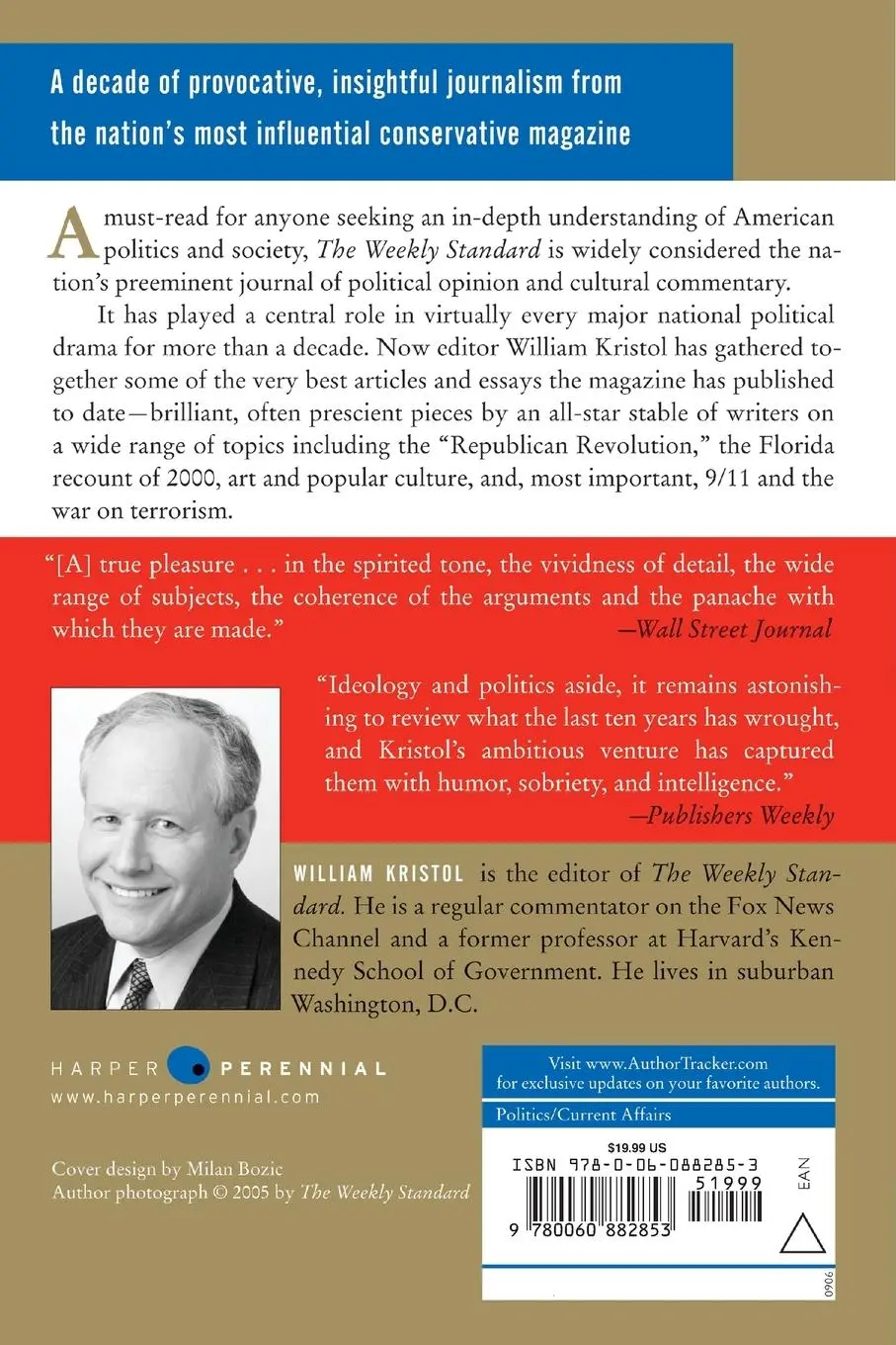 Rückseite: 9780060882853 | Weekly Standard | A Reader: 1995-2005 | William Kristol | Taschenbuch