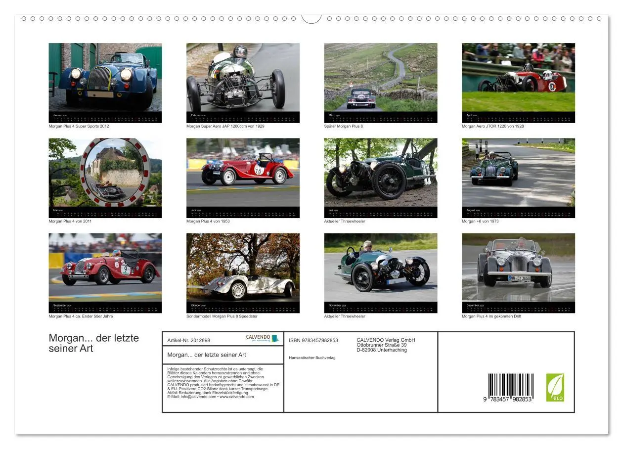 Bild: 9783457982853 | Morgan... der letzte seiner Art (hochwertiger Premium Wandkalender...