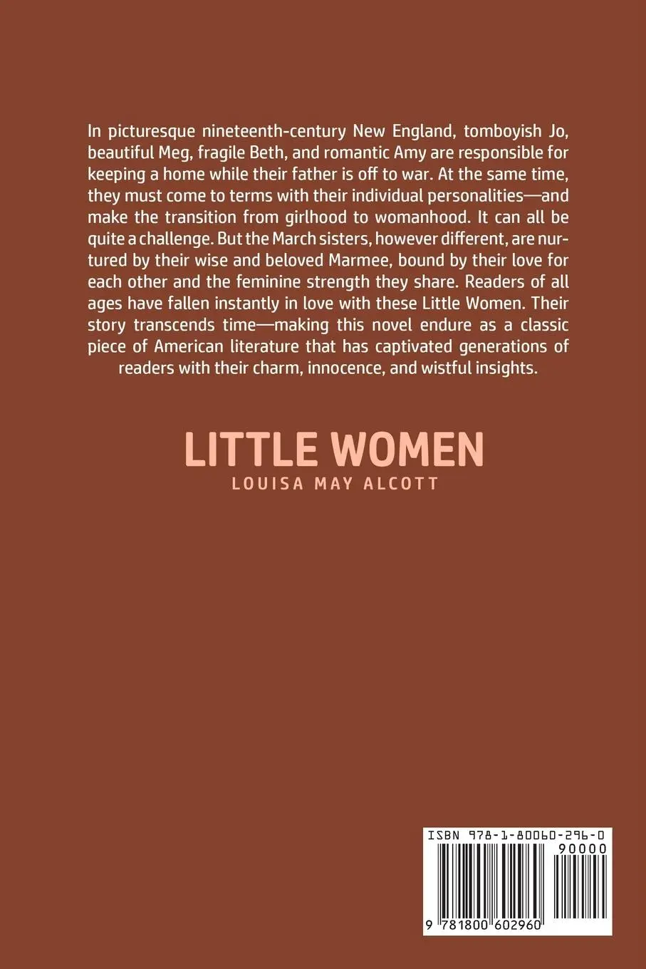 Rückseite: 9781800602953 | Little Women | Louisa May Alcott | Taschenbuch | Englisch | 2020
