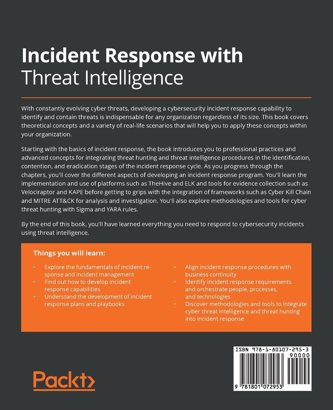 Rückseite: 9781801072953 | Incident Response with Threat Intelligence | Roberto Martínez | Buch