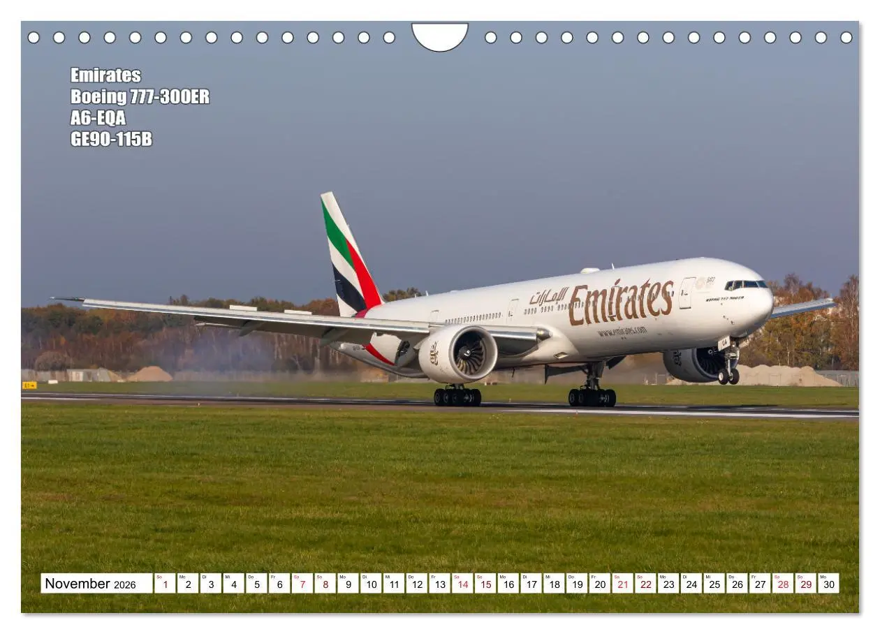 Bild: 9783457662953 | Flugzeuge Hamburg 2026 (Wandkalender 2026 DIN A4 quer), CALVENDO...
