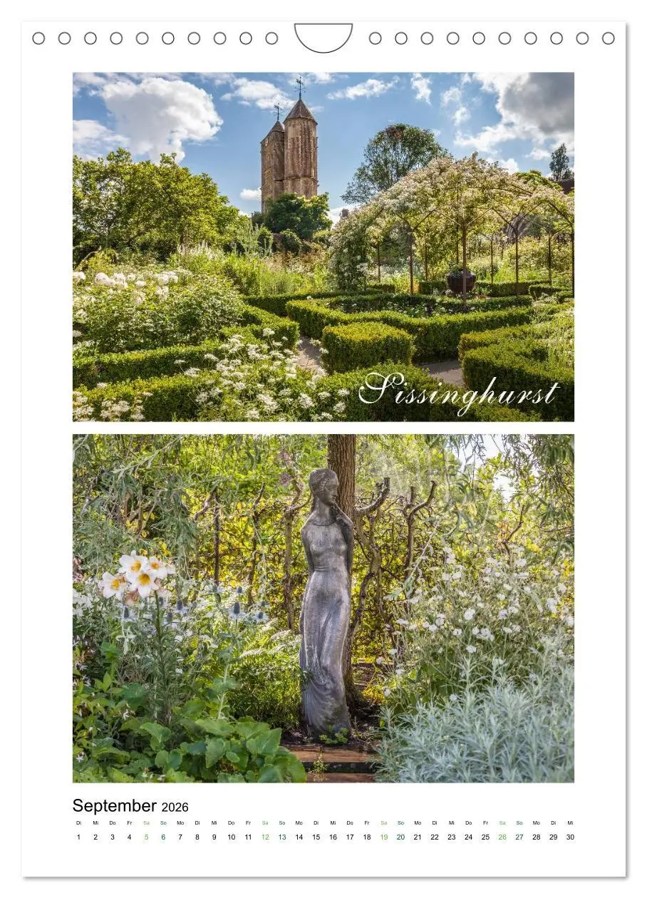Bild: 9783516442953 | Gartenparadiese in England (Wandkalender 2026 DIN A4 hoch),...