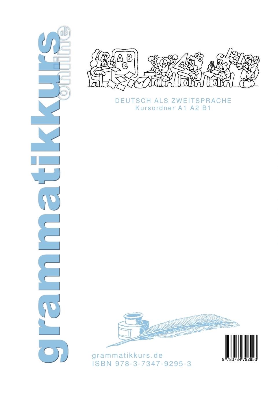 Rückseite: 9783734792953 | deutsche Grammatik A1 A2 B1 | Deutsch als Zweitsprache | Raee (u. a.)