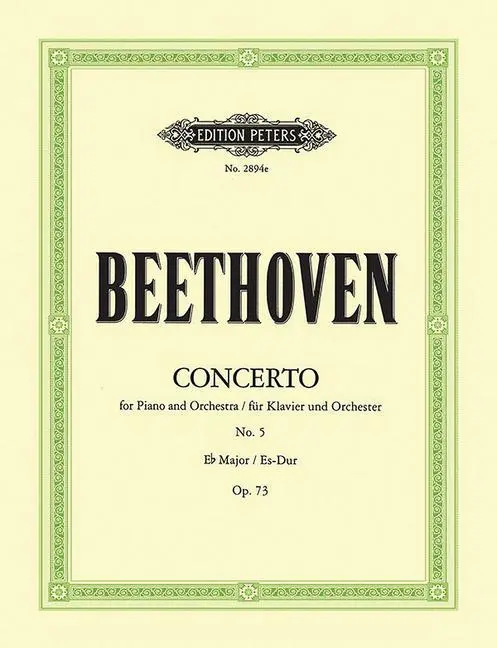 Cover: 9790014012953 | Piano Concerto No. 5 in E Flat Op. 73 Emperor (Edition for 2 Pianos)